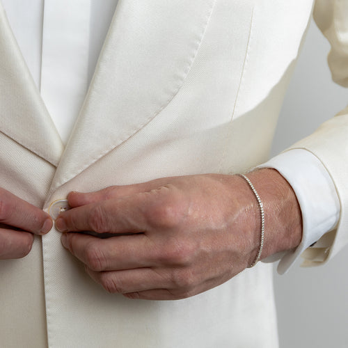 Gold diamonds Tennis Bracelet Men Gentleman Chic