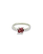 Pink Tourmaline band ring Sterling Silver Bronze Gold