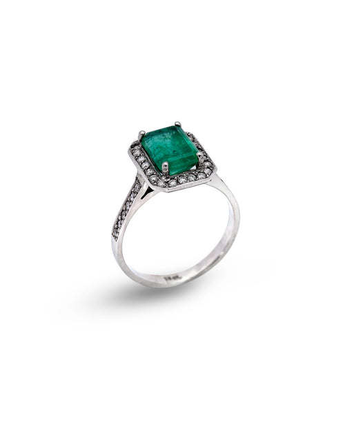 Emerald Impress Ring